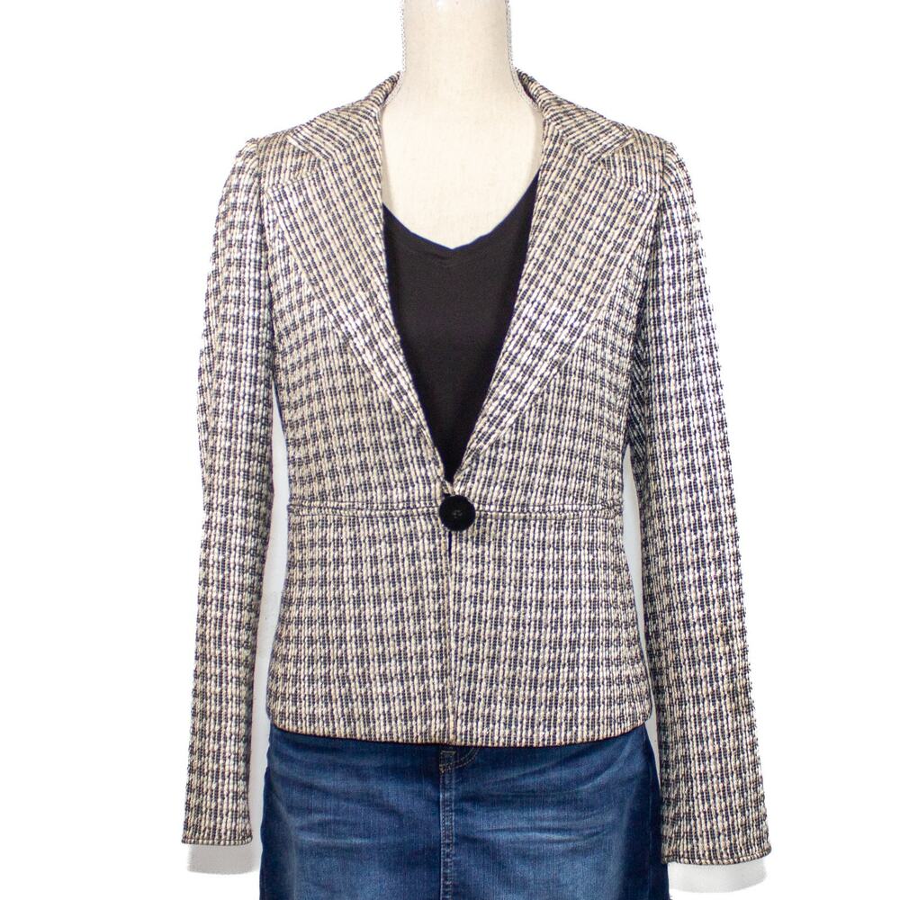 Vtg Armani Blazer Jacket Women's Sz 10 Made in Italy